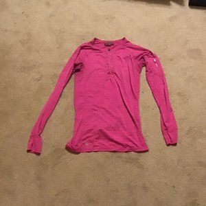 ATHLETA Pacifica pink womens long sleeve size large